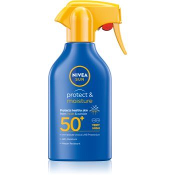 Nivea Sun Protect & Moisture spray autobronzant hidratant SPF 50+ de firma originala