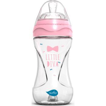 Nuvita Glass bottle Pink biberon pentru sugari ieftin