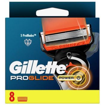 Rezerve Aparat de Ras Gillette Fusion Proglide Power - Gillette Fusion 5 Proglide Power, 8 buc