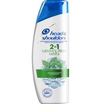 Sampon si Balsam 2in 1 Mentolat Antimatreata - Head&Shoulders Anti-dandruff Shampoo& Conditioner 2in 1 Menthol Fresh, 360 ml