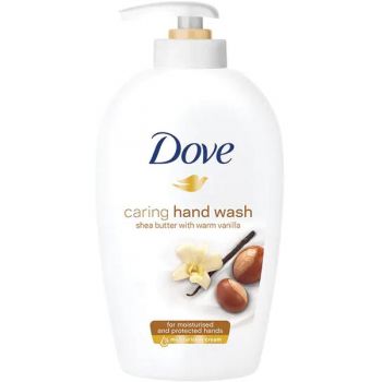 Sapun Lichid cu Unt de Shea si Vanilie - Dove Caring Hand Wash Shea Butter with Warm Vanilla, 250 ml