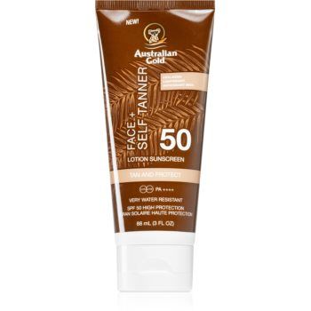 Australian Gold Face + Self Tanner crema autobronzanta pentru fata