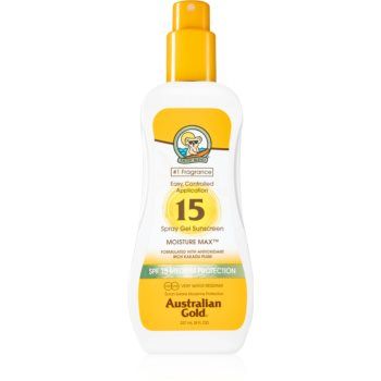 Australian Gold Spray Gel Sunscreen spray protector protectie solara