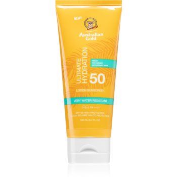 Australian Gold Ultimate Hydration lapte de corp pentru soare rezistent la apa SPF 50 ieftina