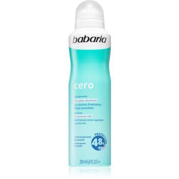 Babaria Deodorant Cero spray anti-perspirant pentru piele sensibila