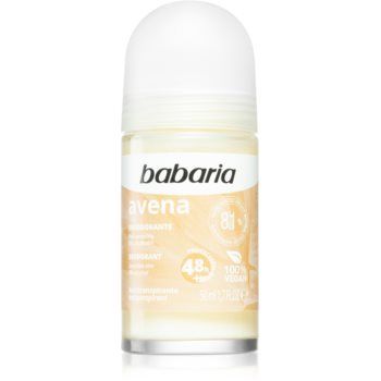 Babaria Deodorant Oat antiperspirant roll-on pentru piele sensibila