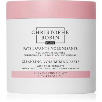 Christophe Robin Cleansing Volumizing Paste with Rose Extract șampon exfoliant pentru păr cu volum