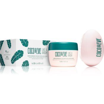 Coco & Eve Like A Virgin Super Nourishing Coconut & Fig Hair Masque set pentru un aspect perfect al parului