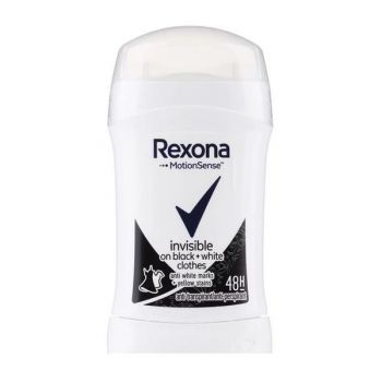 Deodorant Antiperspirant Stick pentru Barbati - Rexona Men MotionSense Invisble Black&White 48h, 40ml la reducere