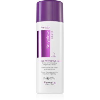 Fanola No Yellow Thermo-Protective Cream cremă hrănitoare și termo-protectoare pentru parul blond cu suvite Fanola No Yellow Thermo-Protective Cream cremă hrănitoare și termo-protectoare pentru parul blond cu suvite