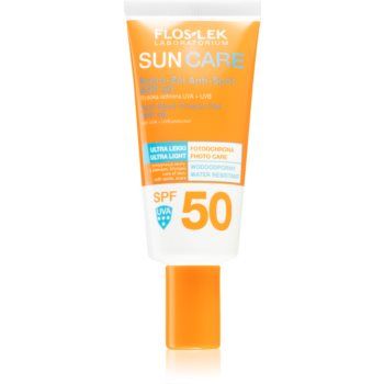 FlosLek Laboratorium Sun Care Derma Anti-Spot crema-gel cu efect de protectie a fetei SPF 50 de firma originala