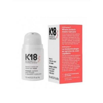 Masca de par pentru reparare K18 Leave-in professional molecular repair hair mask 15 ml