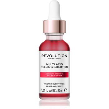 Revolution Skincare AHA + BHA Moderate Multi Acid Peeling Solution ser delicat pentru ten cu efect exfoliant