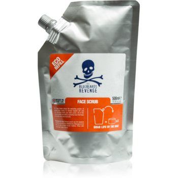 The Bluebeards Revenge Face Scrub Refill Pouch demachiant cu efect de peenling pentru barbati