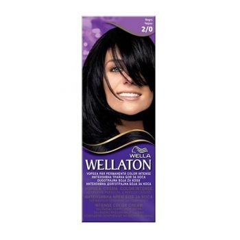 Vopsea Permanenta - Wella Wellaton Intense Color Cream, nuanta 2/0 Negru de firma originala