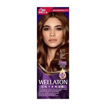 Vopsea Permanenta - Wella Wellaton Intense Color Cream, nuanta 6/77 Ciocolata Amaruie ieftina