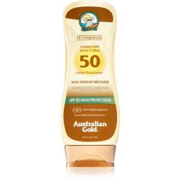 Australian Gold Lotion With Bronzer tratament pentru protectie solara cu efect autobronzant de firma originala