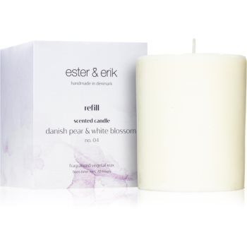 ester & erik scented candle danish pear & white blossom (no. 04) lumânare parfumată Refil de firma original