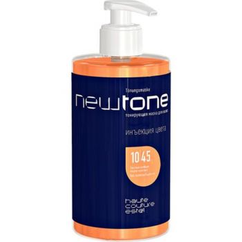 Masca nuantatoare pentru par cu keratina Haute Couture Newtone 10/45 Blond deschis aramiu-rosu, 435 ml Masca nuantatoare pentru par cu keratina Haute Couture Newtone 10/45 Blond deschis aramiu-rosu, 435 ml