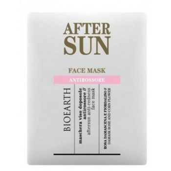 Masca Servetel Antiroseata dupa Expunerea la Soare - Bioearth After Sun Face Mask Antirossore, 1 buc