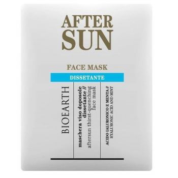 Masca Servetel dupa Expunerea la Soare pentru Ten Deshidratat - Bioearth After Sun Face Mask Dissetante, 1 buc