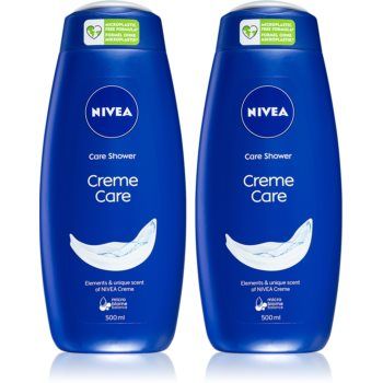 Nivea Creme Care gel cremos pentru dus 2 x 500 ml (ambalaj economic)