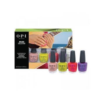 Set manichiura/pedichiura OPI Nail Lacquer Malibu Collection, Opi, 4x3.75ml