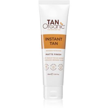 TanOrganic Instant Tan lotiune autobronzanta pentru corp cu efect matifiant