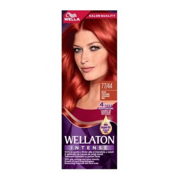 Vopsea Permanenta - Wella Wellaton Intense Color Cream, nuanta 77/44 Rosu Vulcanic de firma originala