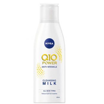 Lapte Demachiant Q10 Power - Nivea Q10 Power Anti-Wrinkle Cleansing Milk, 200 ml la reducere