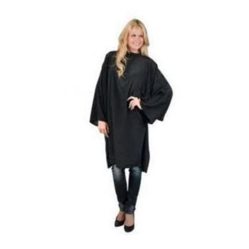 Pelerina profesionala culoare neagra Flexi cu maneci pentru salon/barber/frizerie Pelerina profesionala culoare neagra Flexi cu maneci pentru salon/barber/frizerie