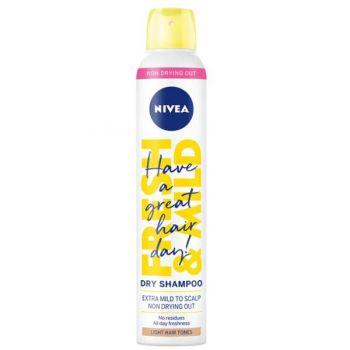 Sampon Uscat pentru Par Blond si Nuante Deschise - Nivea Dry Shampoo Light Hair Tones, 200 ml Sampon Uscat pentru Par Blond si Nuante Deschise - Nivea Dry Shampoo Light Hair Tones, 200 ml