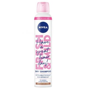 Sampon Uscat pentru Saten - Nivea Dry Shampoo Medium Hair Tones, 200 ml