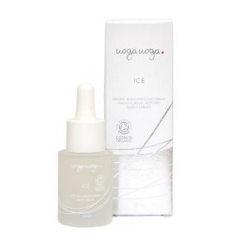 Ser de fata hidratant bio, vegan cu acid hialuronic si extract de gutui, Ice, Uoga Uoga, 15ml