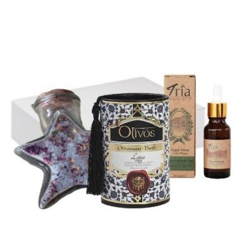 Set cadou „Ottoman Luxury Lotus” cu sapun (2 x 100 gr) + ulei(20 ml) + sare de baie (140 gr)