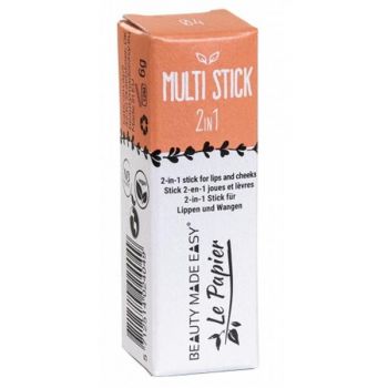 Stick 2 in 1 Vegan pentru Buze si Obraji Multi Stick Beauty Made Easy, nuanta 04 Orange, 6 g