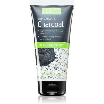 Beauty Formulas Charcoal gel de curățare cu carbune activ pentru ten gras si problematic