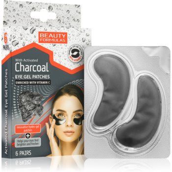 Beauty Formulas Charcoal masca hidrogel pentru ochi cu cărbune activ