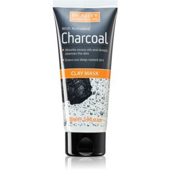 Beauty Formulas Charcoal masca pentru curatare profunda cu cărbune activ