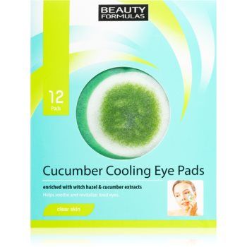 Beauty Formulas Clear Skin Cucumber Cooling masca pentru regenerare pentru ochi