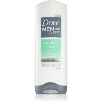 Dove Men+Care Sensitive gel de dus pentru față, corp și păr pentru barbati ieftina