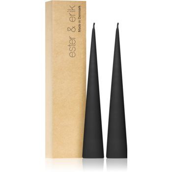 ester & erik cone candles raw black (no. 75) lumanare de firma original