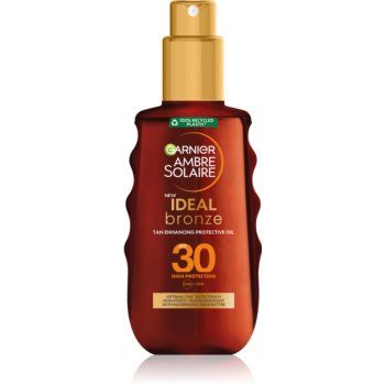 Garnier Ambre Solaire Ideal Bronze ulei pentru îngrijire și bronzare SPF 30