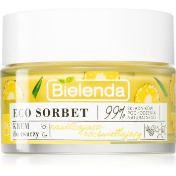 Bielenda Eco Sorbet Pineapple cremă de față, pentru hidratare și iluminare