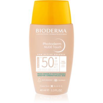 Bioderma Photoderm Nude Touch fluid mineral cu protecție solară SPF 50+