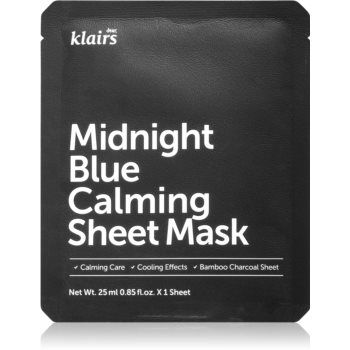 Klairs Midnight Blue Calming Sheet Mask mască textilă calmantă de firma originala