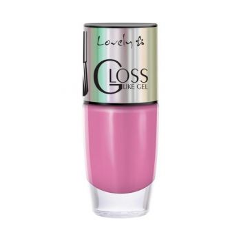 Lac de unghii Lovely Gloss Like Gel 156, Roz, 8ml Lac de unghii Lovely Gloss Like Gel 156, Roz, 8ml