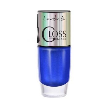 Lac de unghii Lovely Gloss Like Gel 332, Albastru, 8ml Lac de unghii Lovely Gloss Like Gel 332, Albastru, 8ml