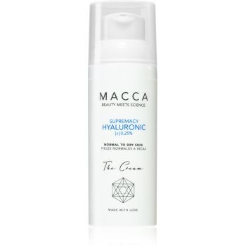 Macca Supremacy Hyaluronic crema de fata hidratanta cu acid hialuronic