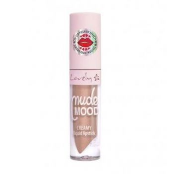 Ruj lichid pentru buze Lovely Nude Mode New Edition, nr.2, 5ml